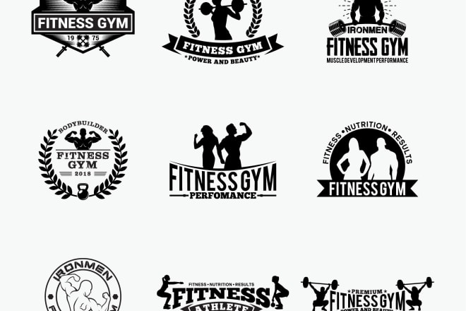 I will design a fitness gym logo