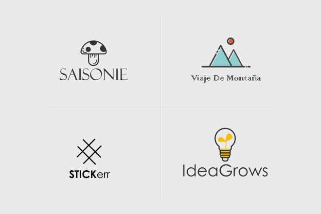 I will design a flat minimal logo for your business