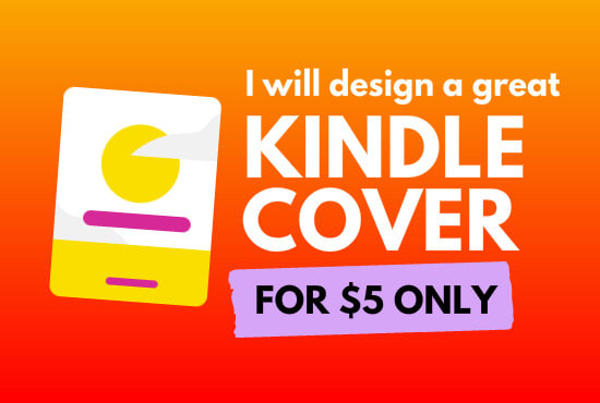 I will design a great kindle cover