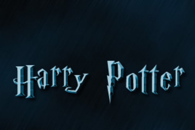 I will design a HARRY potter styled text