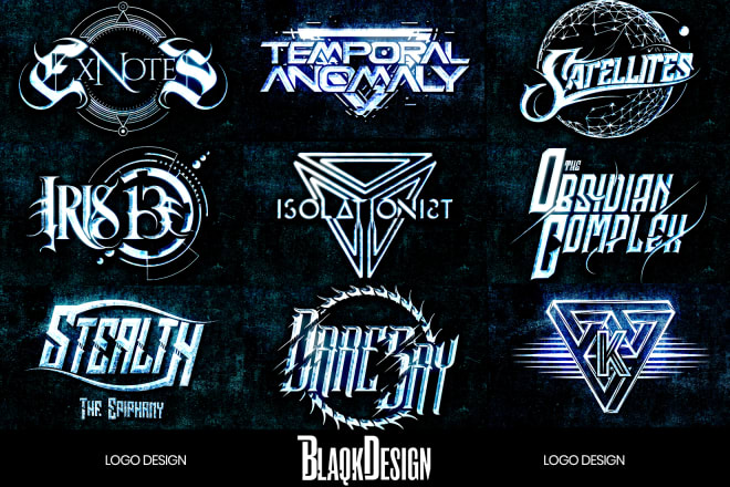 I will design a logo for your djent or rock band