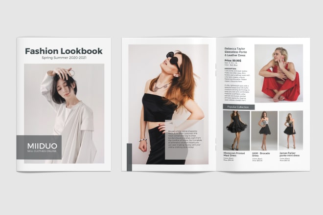 I will design a lookbook, catalog, line sheet, sell sheet