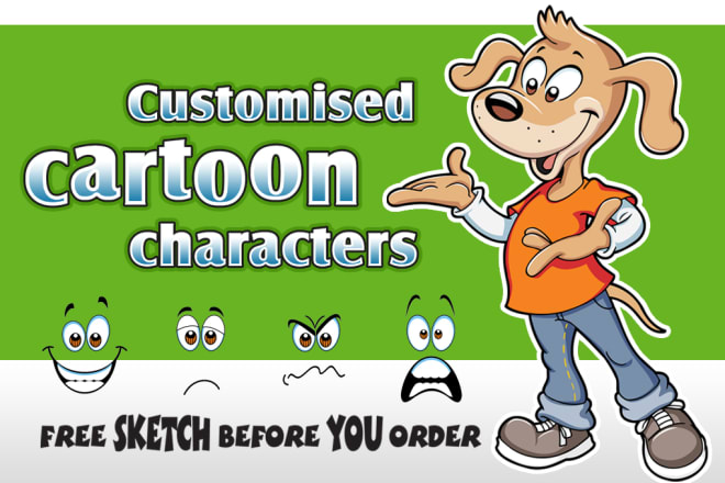 I will design a mascot cartoon or comic character