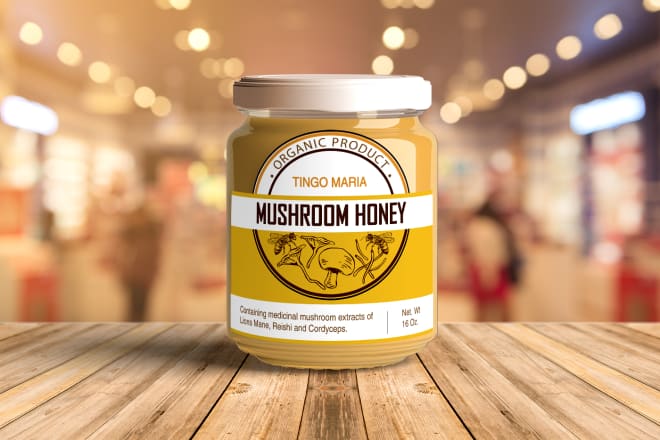 I will design a modern label for your food, peanut butter, honey