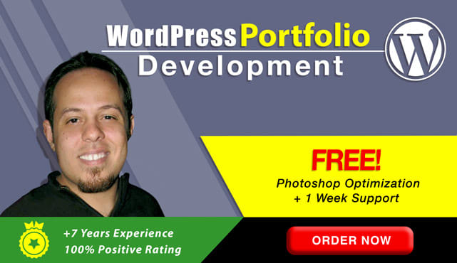 I will design a portfolio wordpress website
