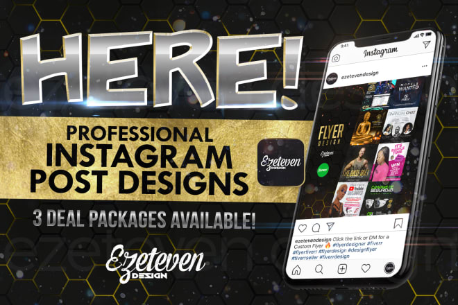 I will design a professional instagram post flyer banner ad