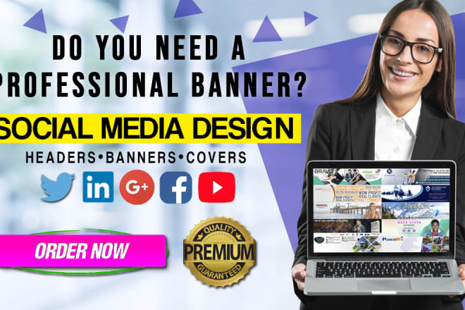 I will design a professional linkedin banner facebook or twitter cover