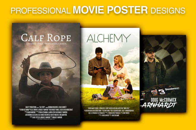 I will design a professional movie poster
