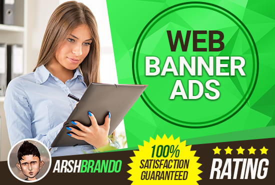 I will design a professional web banner