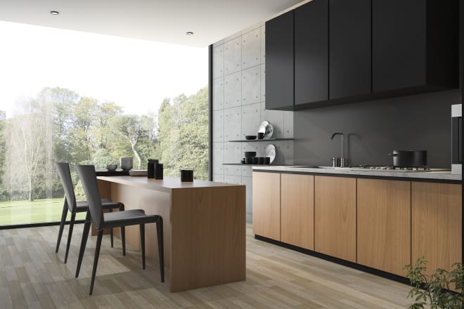 I will design a realistic 3d kitchen cabinetry and render it