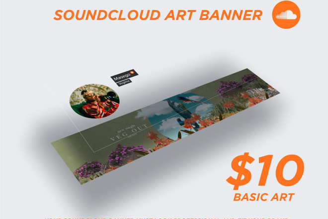 I will design a soundcloud banner for your artist profile