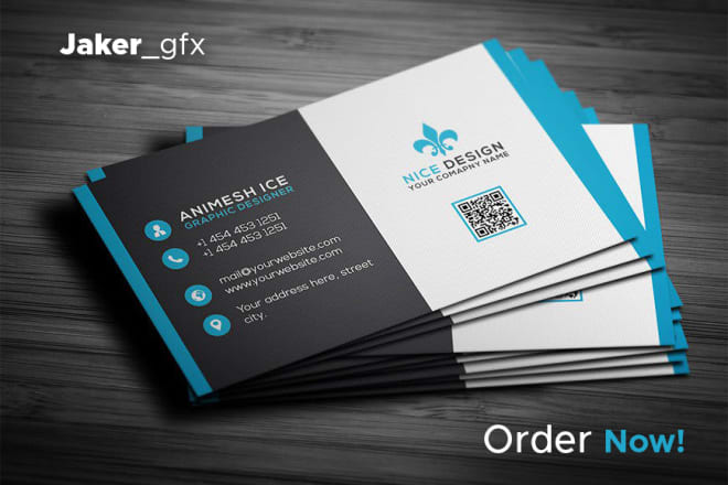 I will design a stunning and beautiful business card