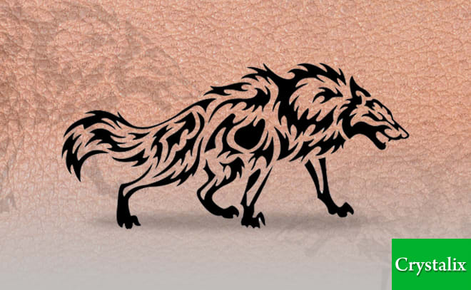 I will design a wolf tribal tattoo