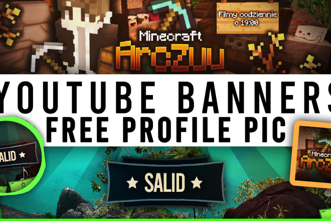 I will design a youtube banner and avatar