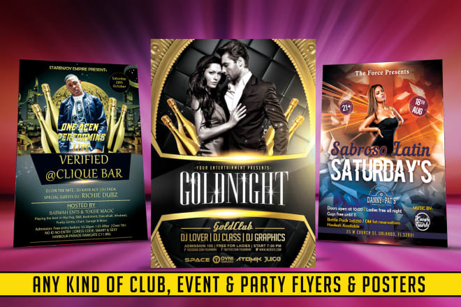 I will design amazing club event and party poster