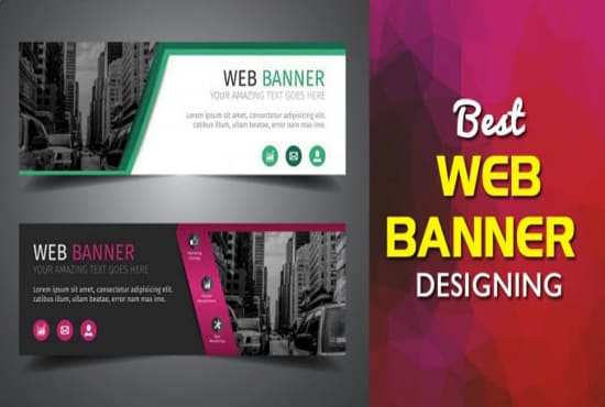 I will design amazing website banner