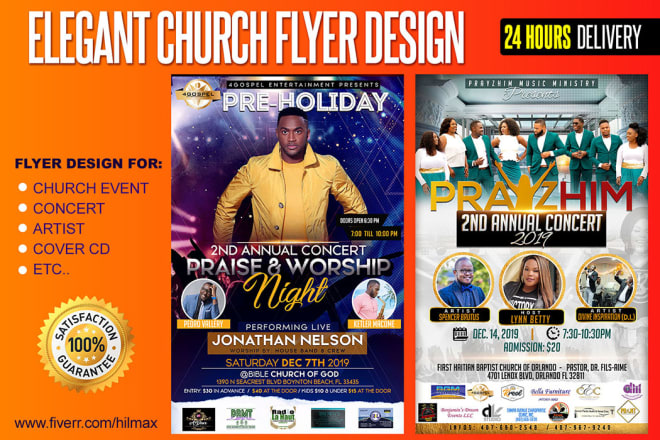 I will design an elegant church flyer in 12 hours