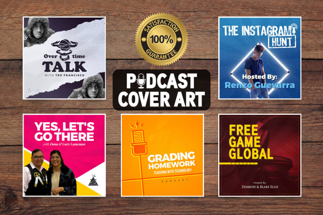 I will design an exceptional podcast cover art, podcast cover