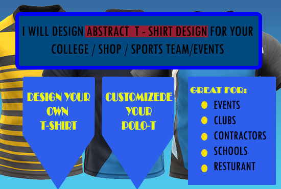I will design an eye catching t shirt for your own idea