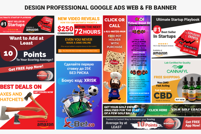 I will design an professional google ads web banner advertising