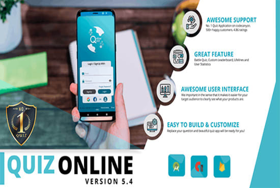 I will design and develop android online or offline quiz app