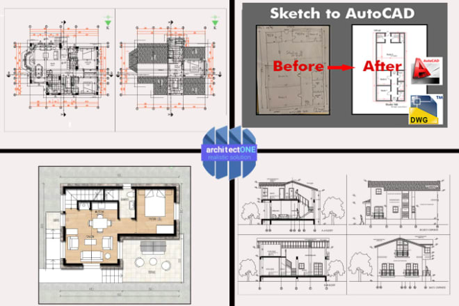 I will design and draw your floor plan, elevations, roof plan and sections