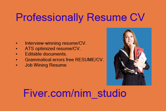 I will design and edit your resume, cv, cover letter in 12 hours