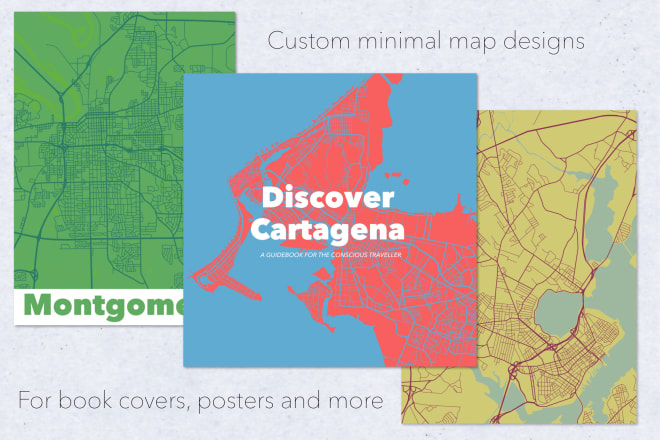 I will design and illustrate a map graphic