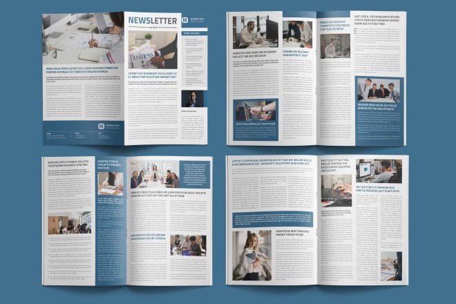 I will design and layout professional print newsletter by indesign