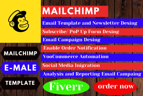 I will design and mailchimp email template setup