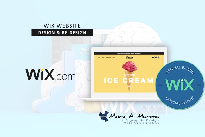 I will design and re design wix web pages