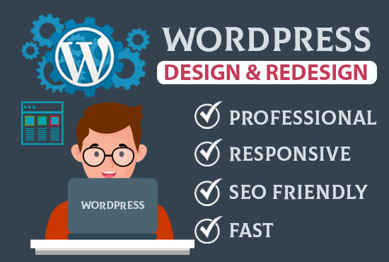 I will design and redesign wordpress website design