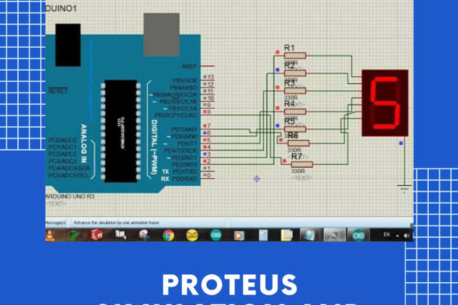 I will design and simulate the circuit in proteus