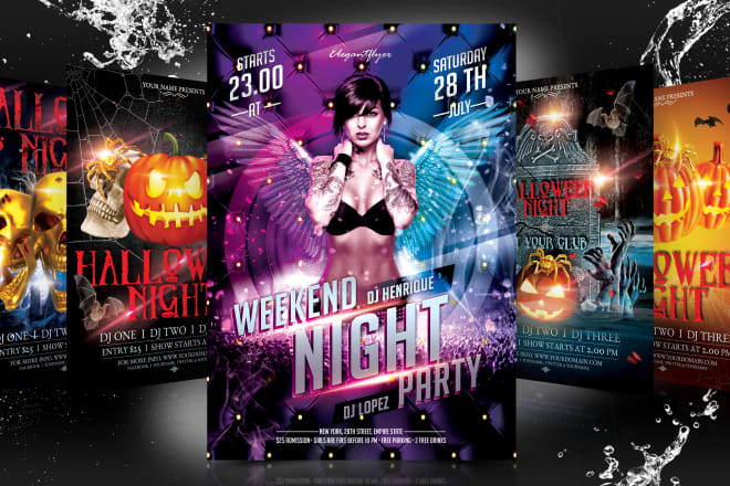 I will design any club event flyer or poster