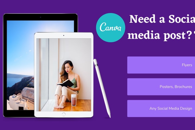 I will design anything in canva within 1 hour