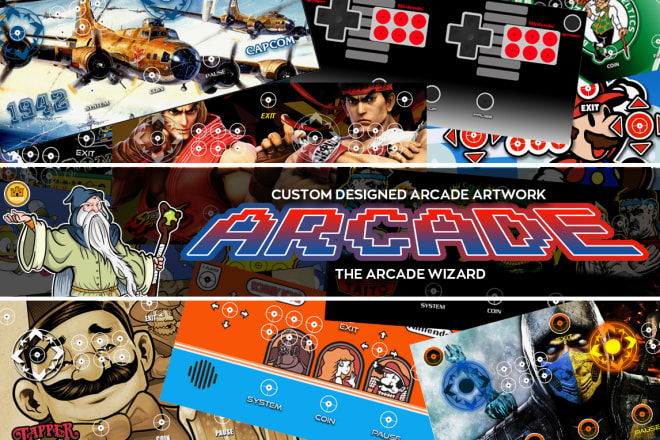I will design arcade graphics for any style cabinet