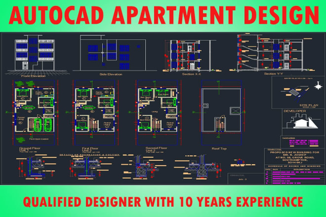 I will design architectural house plan,floor plan in autocad