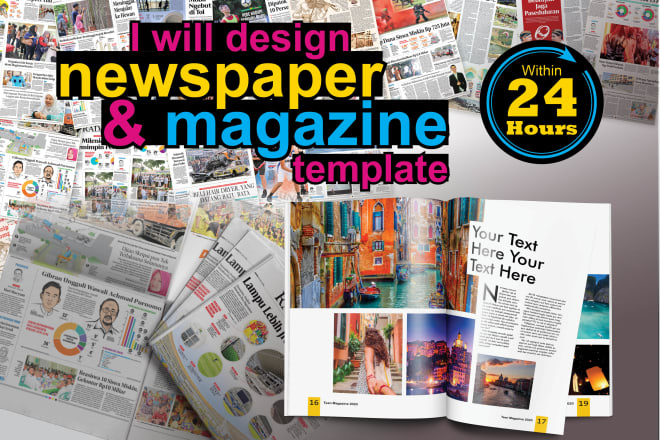 I will design awesome newspaper, magazine layout in adobe indesign