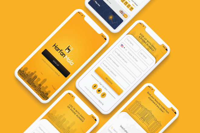 I will design awesome ui ux of your mobile app