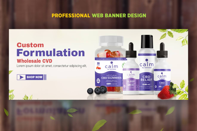 I will design awesome website banner or product banner design