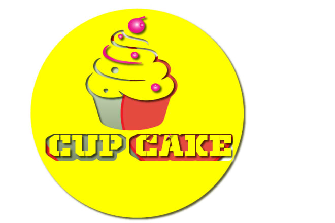 I will design baby logo with birthday cake