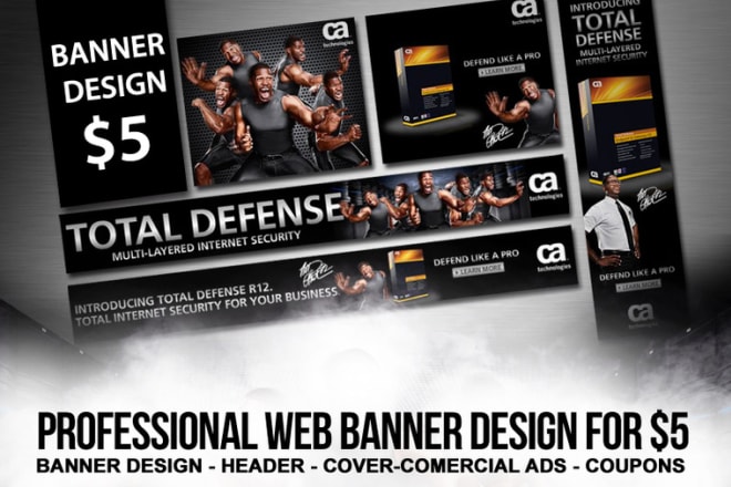 I will design banner for your website, professional web banner design