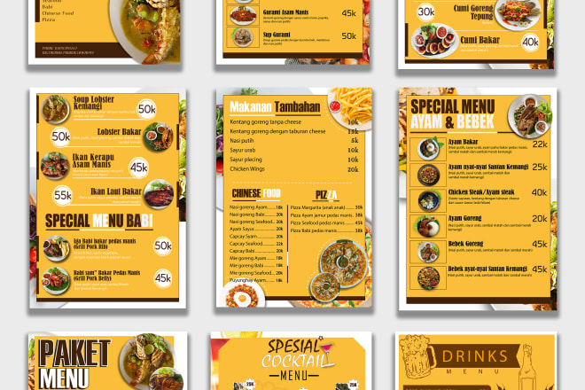 I will design best food or restaurant menu with a good price