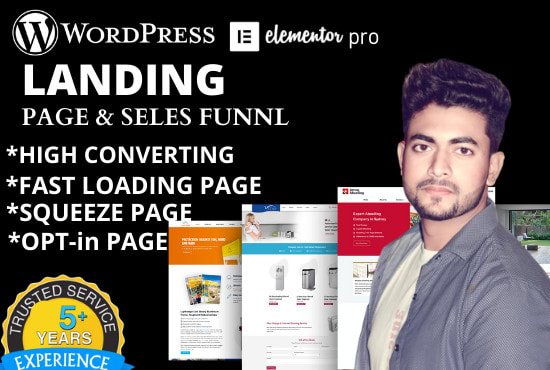 I will design best landing page or squeeze page