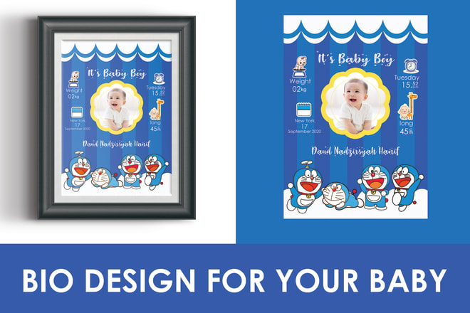 I will design bio for your baby