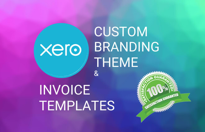 I will design branded xero invoice templates