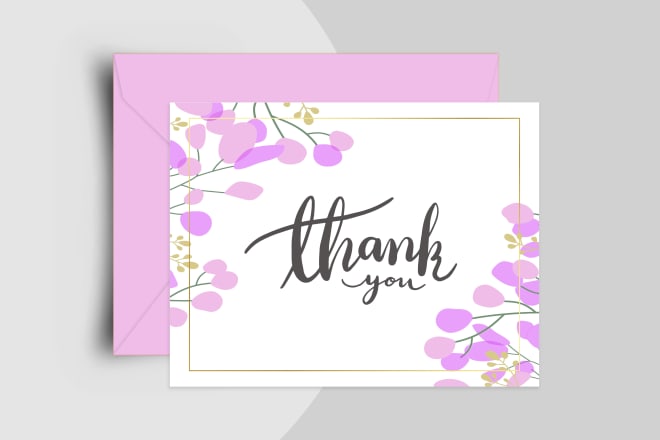 I will design business cards thank you cards and product insert