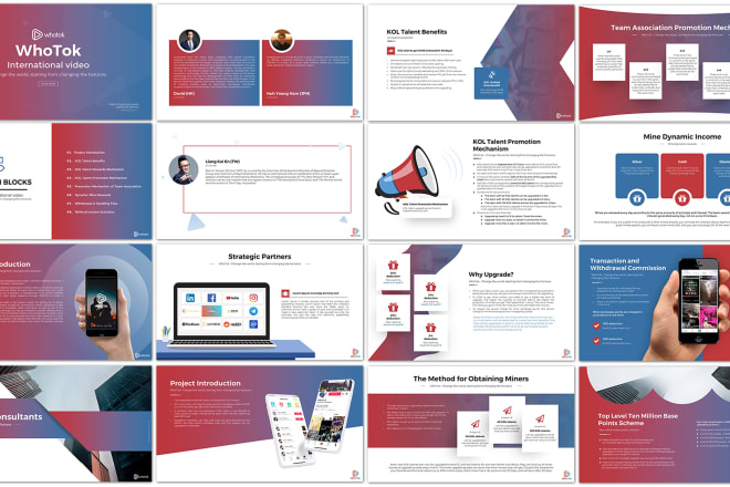 I will design business powerpoint presentation and template slides