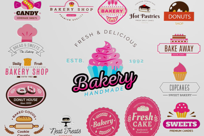 I will design cake and bakery logo