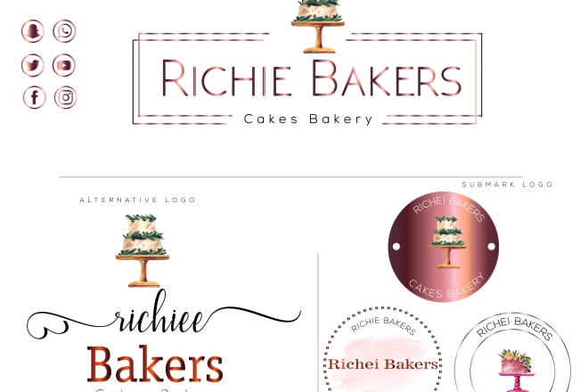 I will design cake,cookies, cupcake or bakery products logo